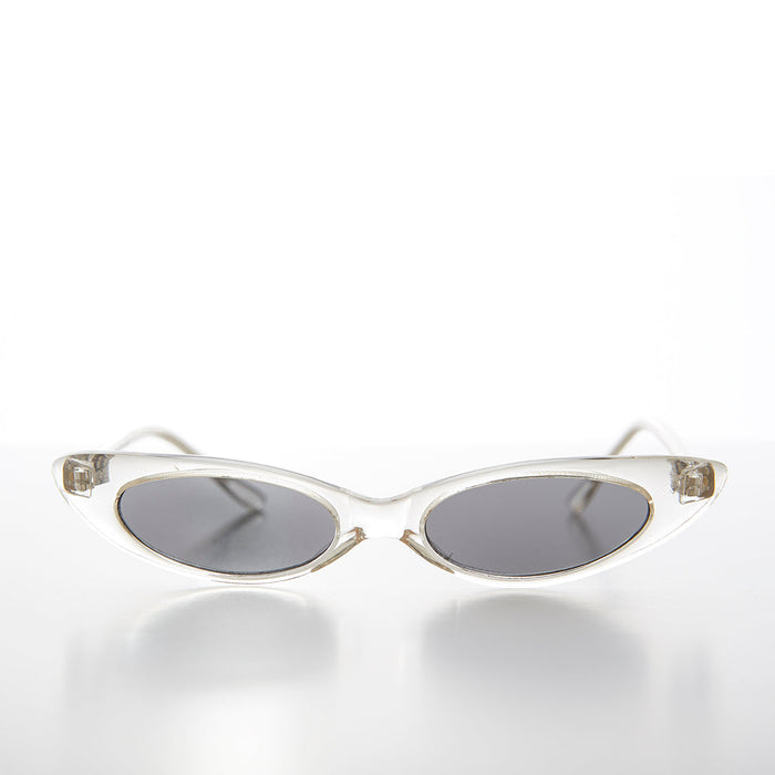 SUNGLASS MUSEUM Narrow Punk Rock Cat Eye Sunglass - Slim