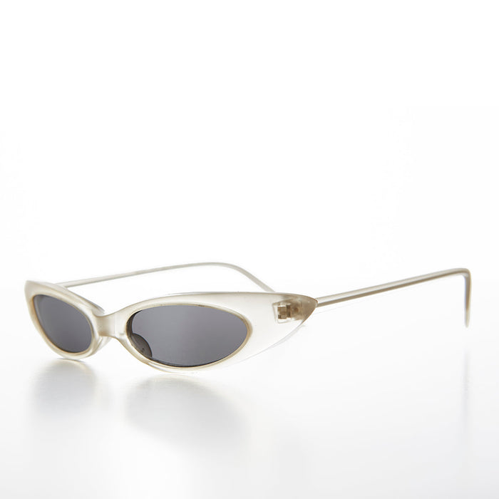SUNGLASS MUSEUM Narrow Punk Rock Cat Eye Sunglass - Slim