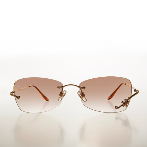 Sunglass Museum Flower Accent Rimless 90s Sunglasses - Cena - Product image