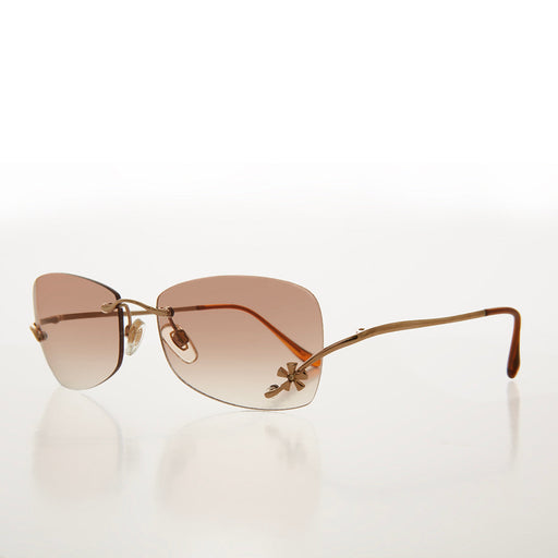 Sunglass Museum Flower Accent Rimless 90s Sunglasses - Cena - Product image