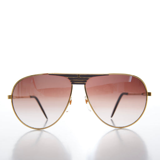SUNGLASS MUSEUM 80s Metal Teardrop Aviator Sunglasses - Oden - Product image