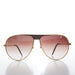 SUNGLASS MUSEUM 80s Metal Teardrop Aviator Sunglasses - Oden - Product image