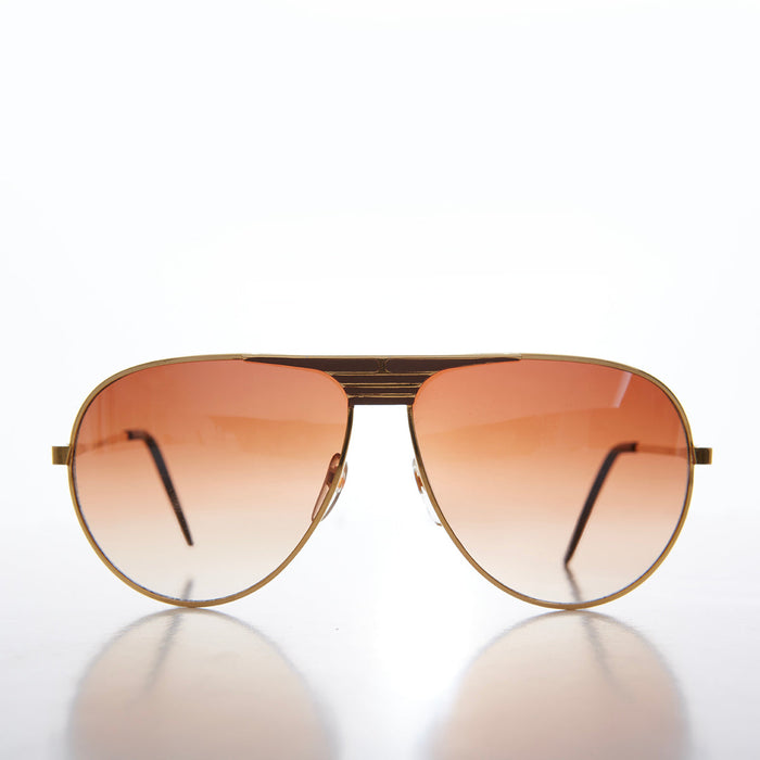 SUNGLASS MUSEUM 80s Metal Teardrop Aviator Sunglasses - Oden - Product image