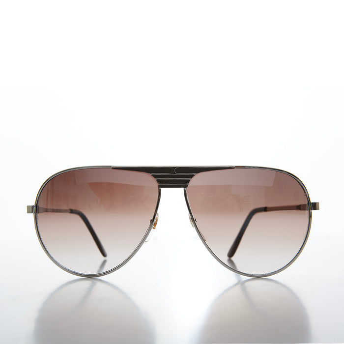 SUNGLASS MUSEUM 80s Metal Teardrop Aviator Sunglasses - Oden - Product image