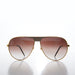 SUNGLASS MUSEUM 80s Metal Teardrop Aviator Sunglasses - Oden - Product image