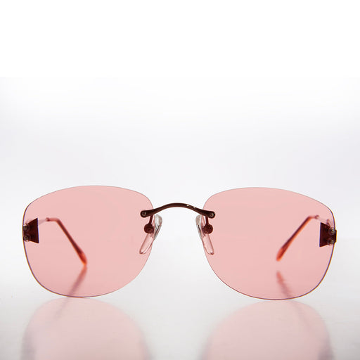 Sunglass Museum Tinted Rimless 90s Vintage Sunglasses - Vesper - Product image