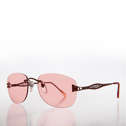 Sunglass Museum Tinted Rimless 90s Vintage Sunglasses - Vesper - Product image