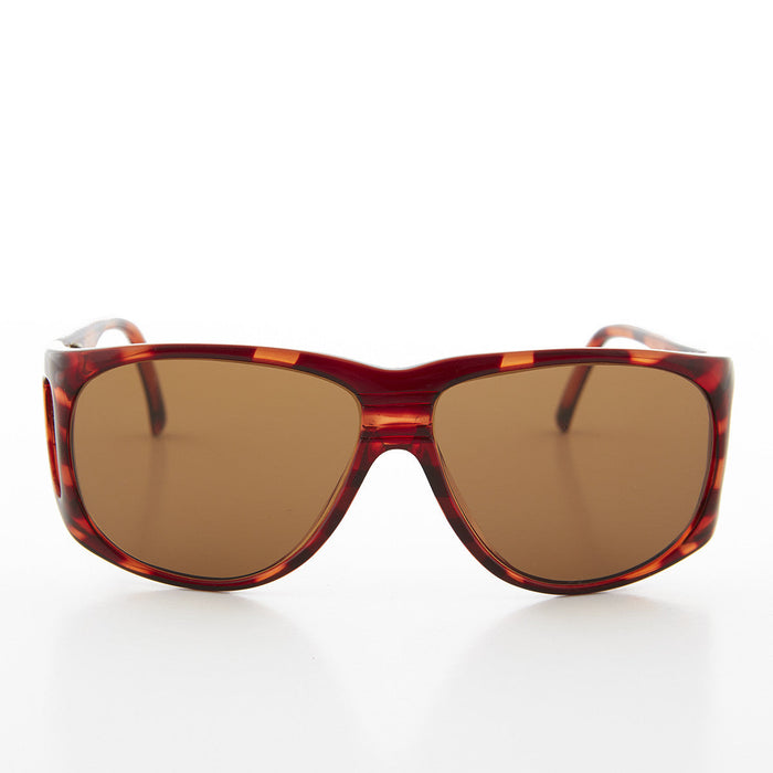 image of sunglasses model SUNGLASS MUSEUM Polarized Sports 80s Sunglasses with Side Shields - Snoop