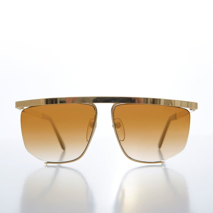 SUNGLASS MUSEUM Large Vintage Metal Hip Hop Style Frame - Sonic