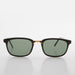 image of sunglasses model SUNGLASS MUSEUM SUNGLASS MUSEUM Rectangular Preppy Vintage Horn Rim Sunglass with Glass Lens - Spence
