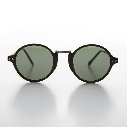 image of sunglasses model SUNGLASS MUSEUM Round P3 Circle Vintage Sunglass with Glass Lens - Spielburg