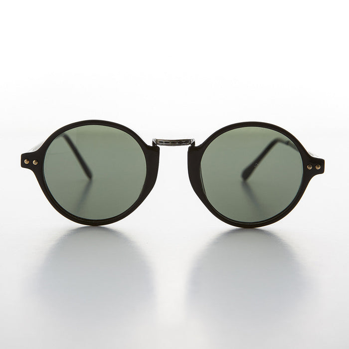 image of sunglasses model SUNGLASS MUSEUM Round P3 Circle Vintage Sunglass with Glass Lens - Spielburg