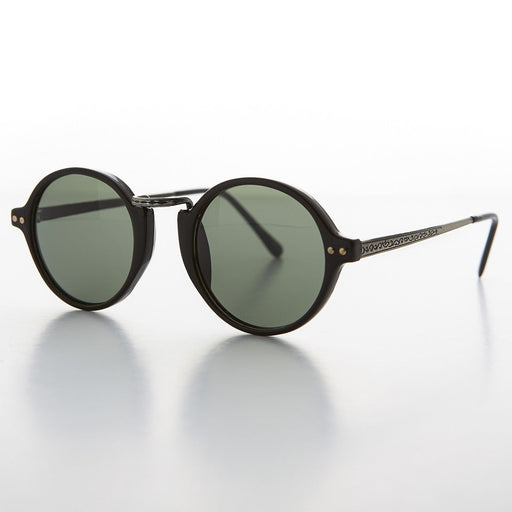 image of sunglasses model SUNGLASS MUSEUM Round P3 Circle Vintage Sunglass with Glass Lens - Spielburg