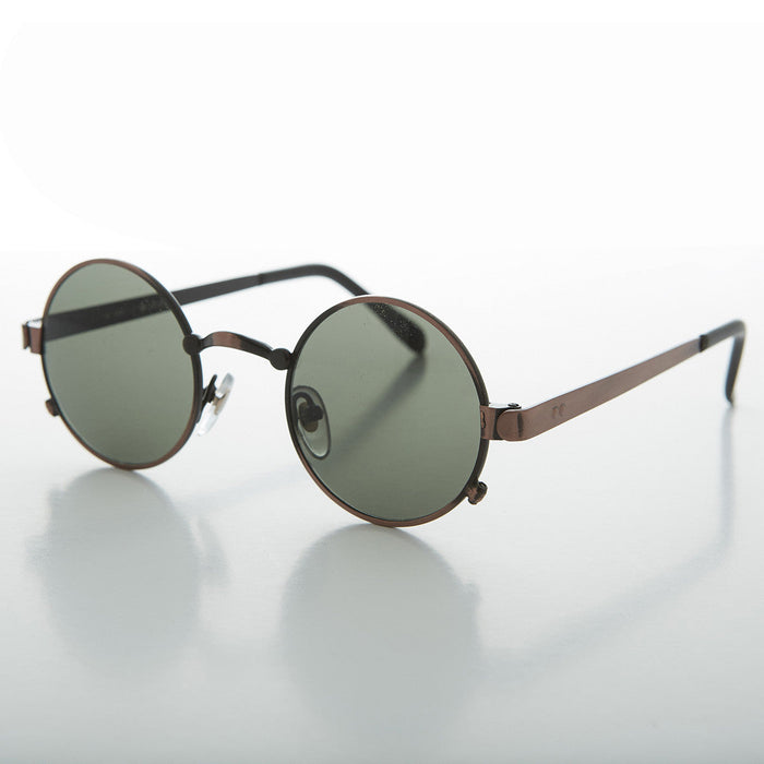SUNGLASS MUSEUM Round Metal Industrial Vintage Sunglass - Spike