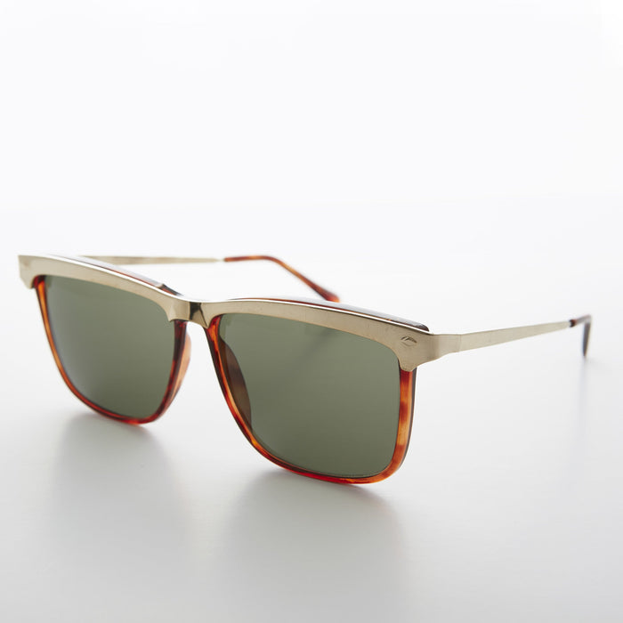 SUNGLASS MUSEUM Gold Brow Line Vintage Sunglasses - Spinderella