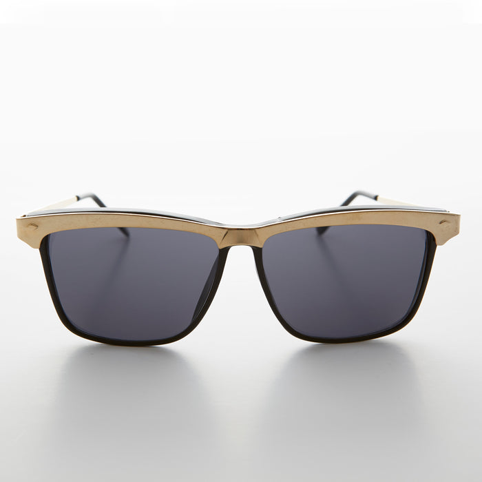 SUNGLASS MUSEUM Gold Brow Line Vintage Sunglasses - Spinderella