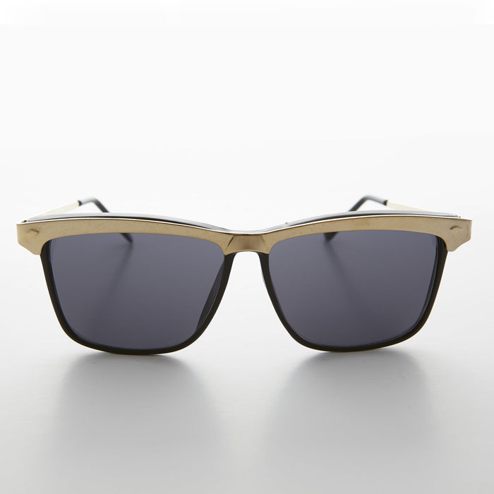 SUNGLASS MUSEUM Gold Brow Line Vintage Sunglasses - Spinderella
