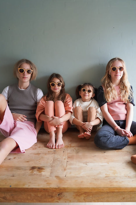 Classic | Sustainable Sunglasses | Plant-Based Bendable Polarized - Teen | 9-15 Y | Ivory Tortoise