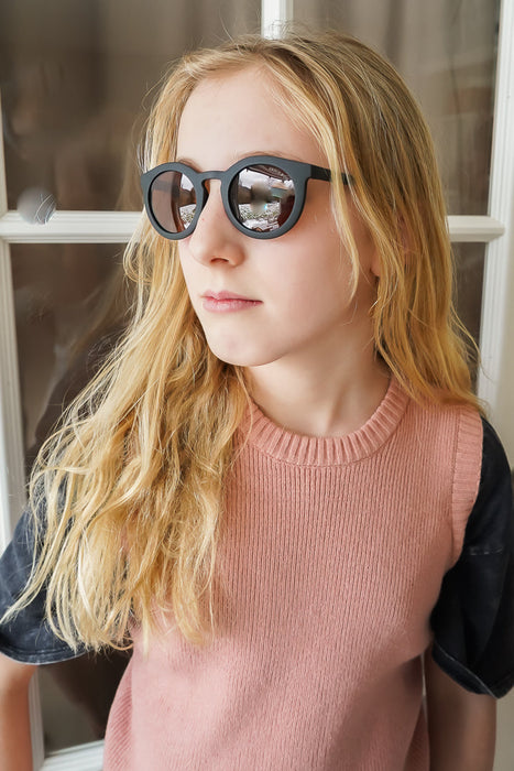 Classic | Sustainable Sunglasses | Plant-Based Bendable Polarized - Teen | 9-15 Y | Ivory Tortoise