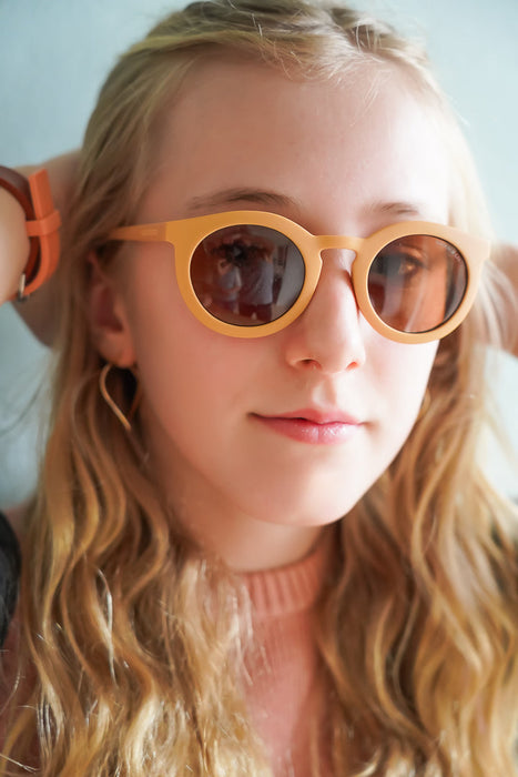 Classic | Sustainable Sunglasses | Plant-Based Bendable Polarized - Teen | 9-15 Y | Ivory Tortoise