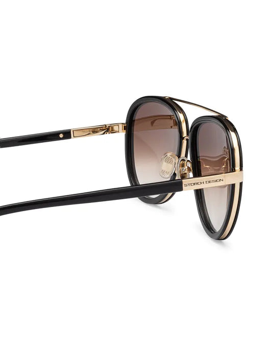 SAINT OWEN Sunglasses STORCH AVIATOR | Black Gold