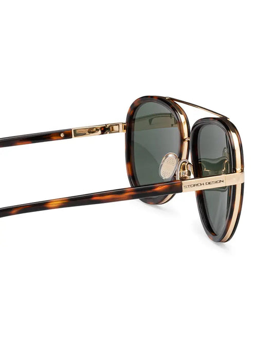 SAINT OWEN Sunglasses STORCH AVIATOR Tortoise | Gold