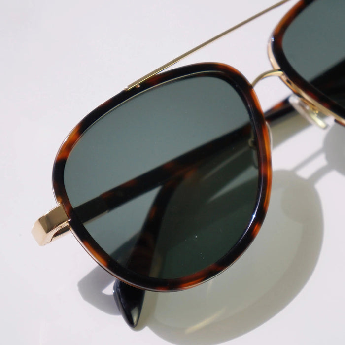 SAINT OWEN Sunglasses STORCH AVIATOR Tortoise | Gold