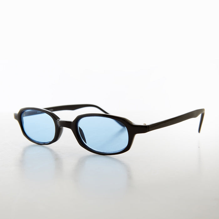 SUNGLASS MUSEUM Micro Rectangle Black Sunglasses - Summers 2