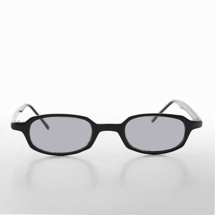 SUNGLASS MUSEUM Micro Rectangle Black Sunglasses - Summers 2