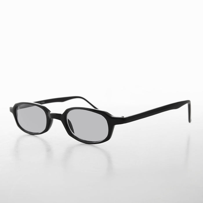 SUNGLASS MUSEUM Micro Rectangle Black Sunglasses - Summers 2