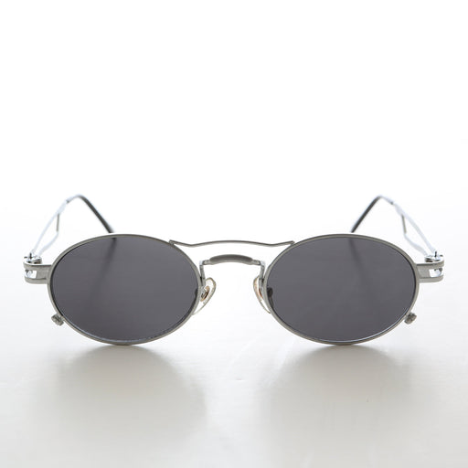 SUNGLASS MUSEUM Sporty Oval Steampunk Optical Quality Vintage Sunglass - Iggy - Product image