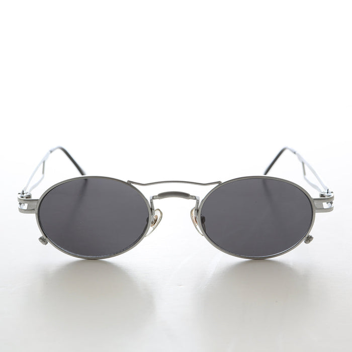 SUNGLASS MUSEUM Sporty Oval Steampunk Optical Quality Vintage Sunglass - Iggy