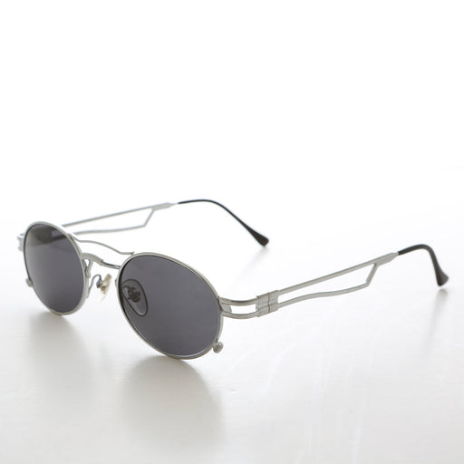 SUNGLASS MUSEUM Sporty Oval Steampunk Optical Quality Vintage Sunglass - Iggy - Product image