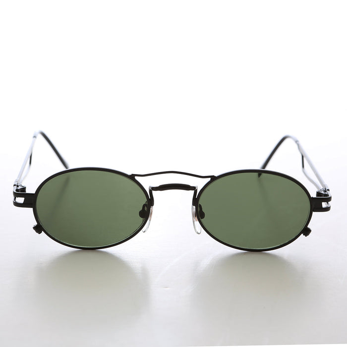 SUNGLASS MUSEUM Sporty Oval Steampunk Optical Quality Vintage Sunglass - Iggy