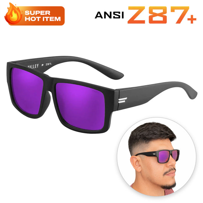 VALLEY ANSI Z87+ Safety Purple Polarized