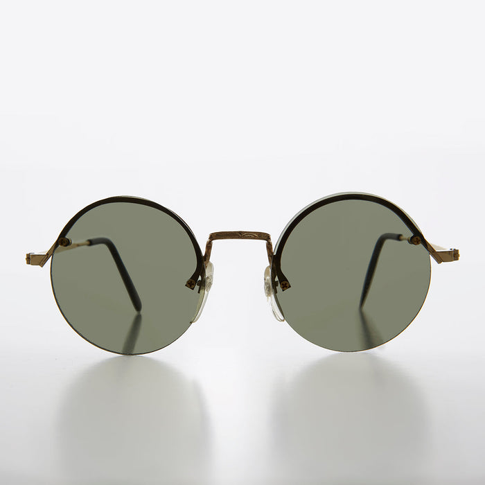 SUNGLASS MUSEUM Round Hippy Sunglass with Colored Lenses - Swami