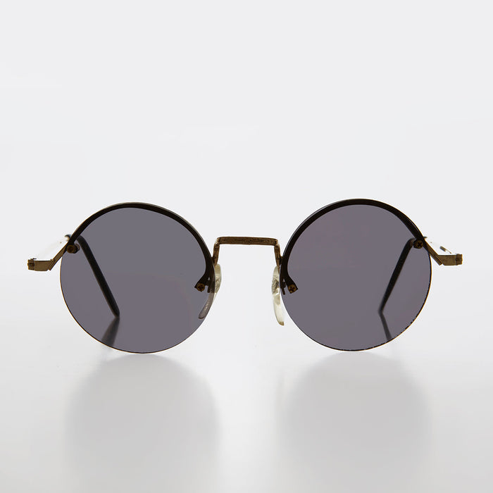 SUNGLASS MUSEUM Round Hippy Sunglass with Colored Lenses - Swami