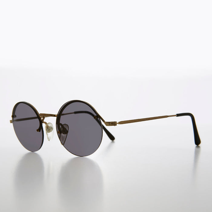 SUNGLASS MUSEUM Round Hippy Sunglass with Colored Lenses - Swami