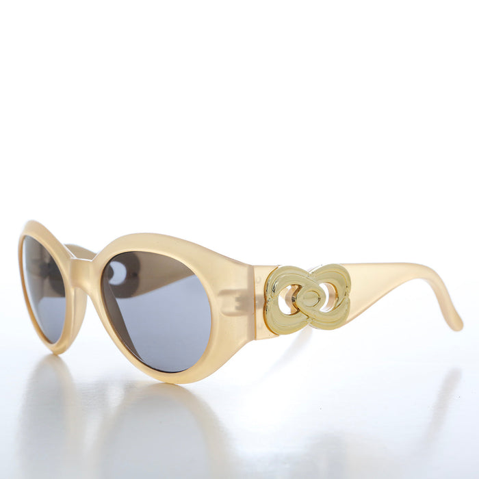 SUNGLASS MUSEUM Sophisticated Round Women's Sunglasses - Swans