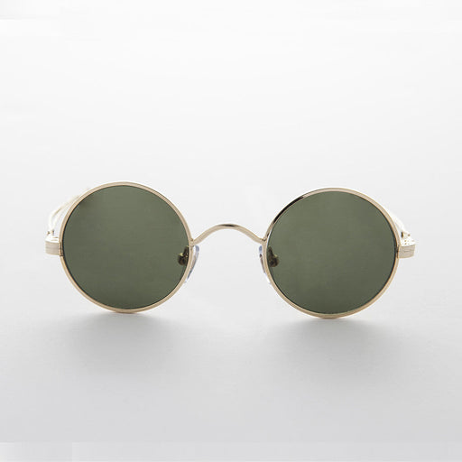 SUNGLASS MUSEUM Round Steampunk Vintage Sunglass with Adjustable Temples - Swazi - Product image