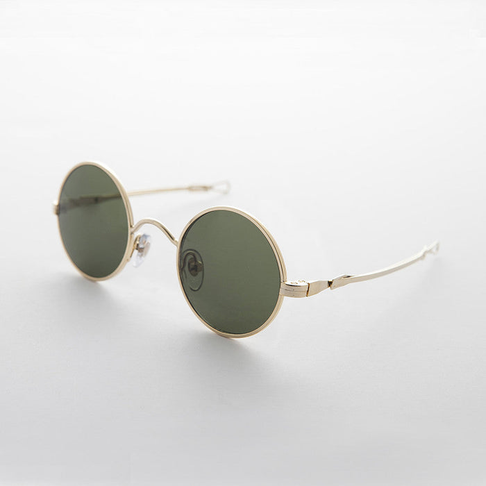 SUNGLASS MUSEUM Round Steampunk Vintage Sunglass with Adjustable Temples - Swazi