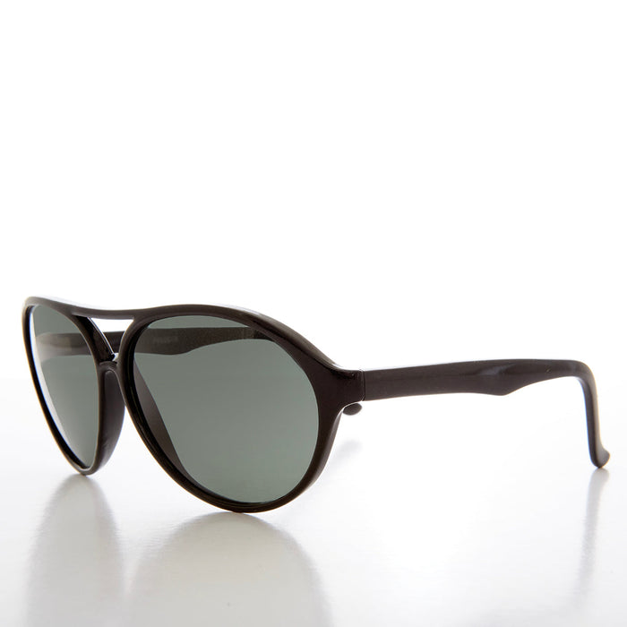 SUNGLASS MUSEUM Curved Aviator Sunglass with Glass Lens - Swenson