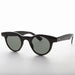 image of sunglasses model SUNGLASS MUSEUM SUNGLASS MUSEUM Small Round Horn Rim Preppy Vintage Sunglass - Sydney