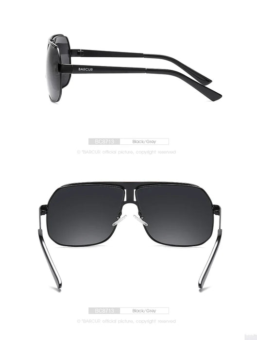 BARCUR Polarized Sunglasses Comfortable Frame