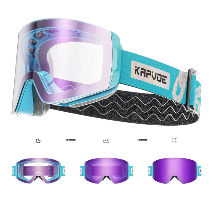 Ultimate Protection  Magnetic Ski Goggles with OTG