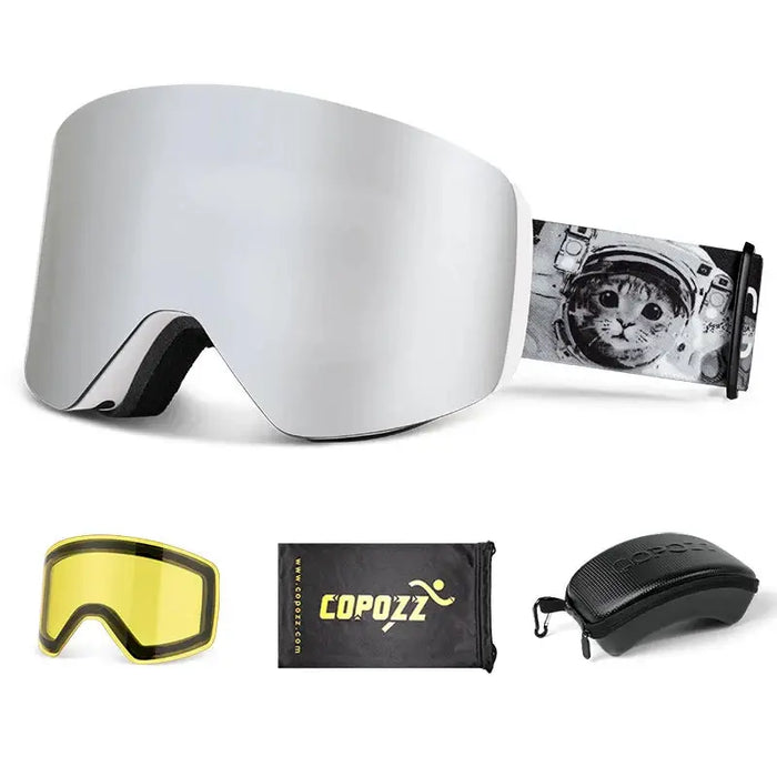 Crystal Clear Vision Magnetic Ski Goggles