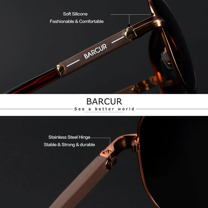 BARCUR Sunglasses Retro Chic