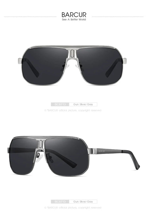 BARCUR Polarized Sunglasses Comfortable Frame
