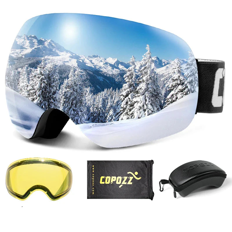Enhanced Night Vision Frameless Ski Goggles —
