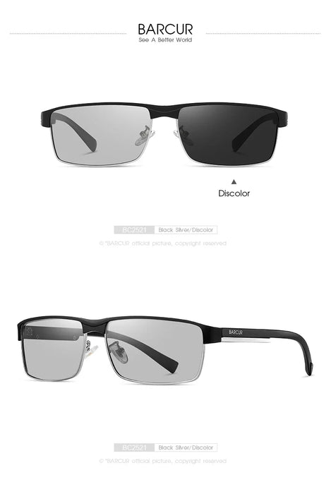 BARCUR Sunglasses Men’s Original Rectangle - Product image